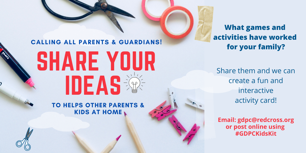 do you have tips, games or ACTIVITIES that have worked for your family_ Share your activities and we can create a fun and interactive activity card!