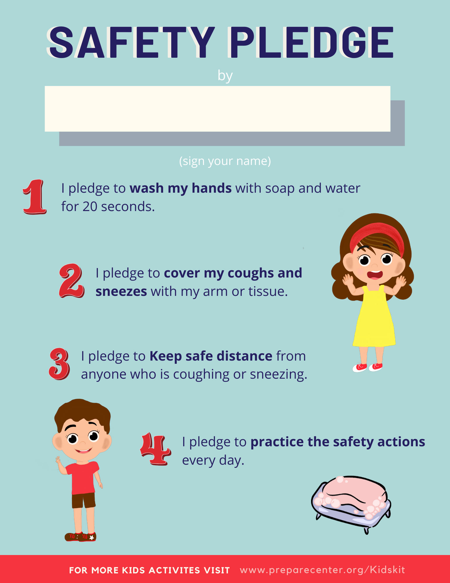 Kids Pledge of Safety - PrepareCenter