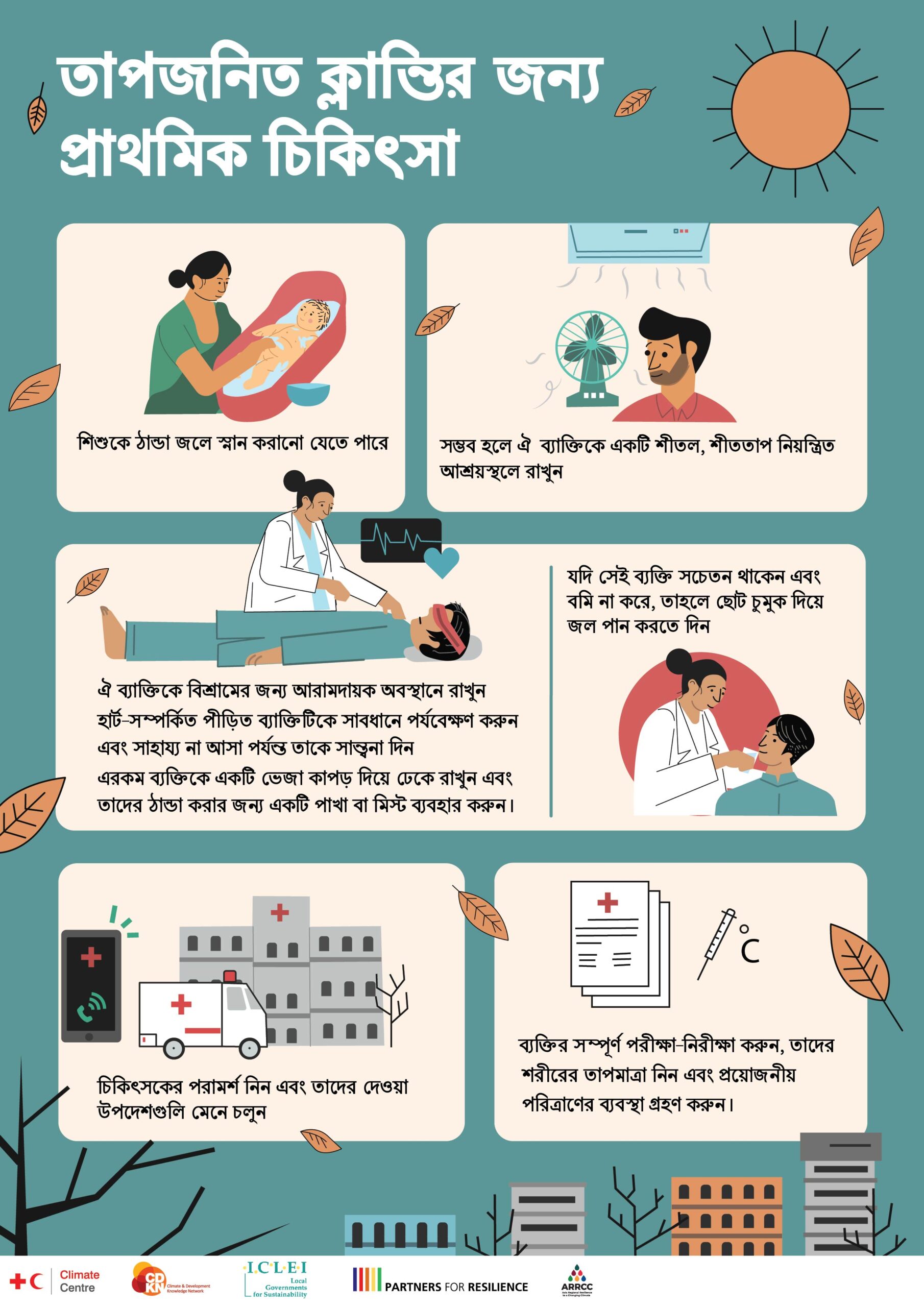Bengali First aid for heatstroke