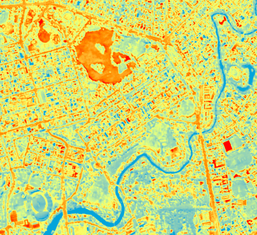 Metropolitan Adelaide urban heat mapping 2022