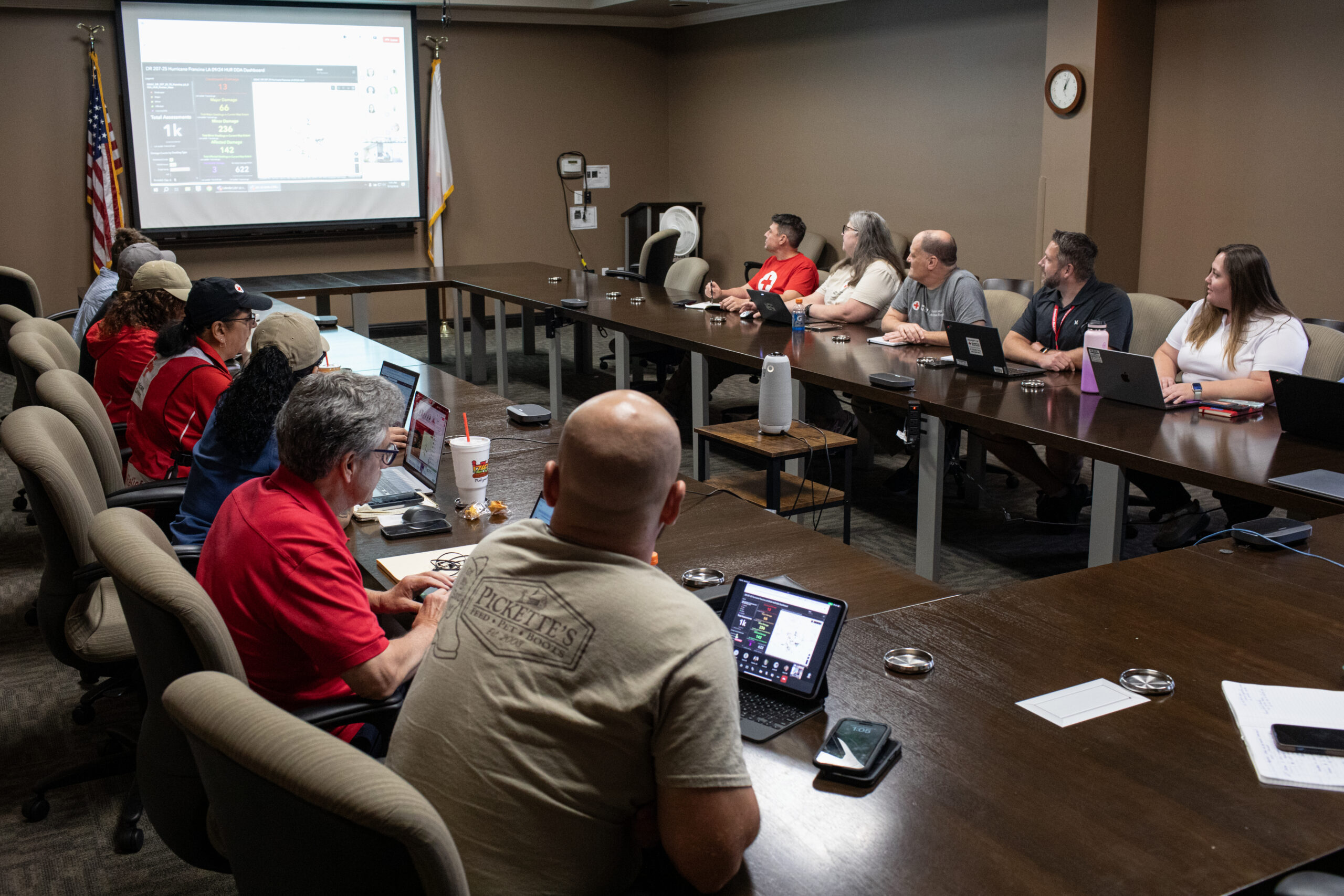 Hurricane Francine 2024 September 18, 2024. Baton Rouge, Louisiana.
To respond to the increasing frequency of disasters caused by extreme weather, the American Red Cross has trained teams ready to go immediately, service delivery to those affected by disaster is quicker and more efficient.