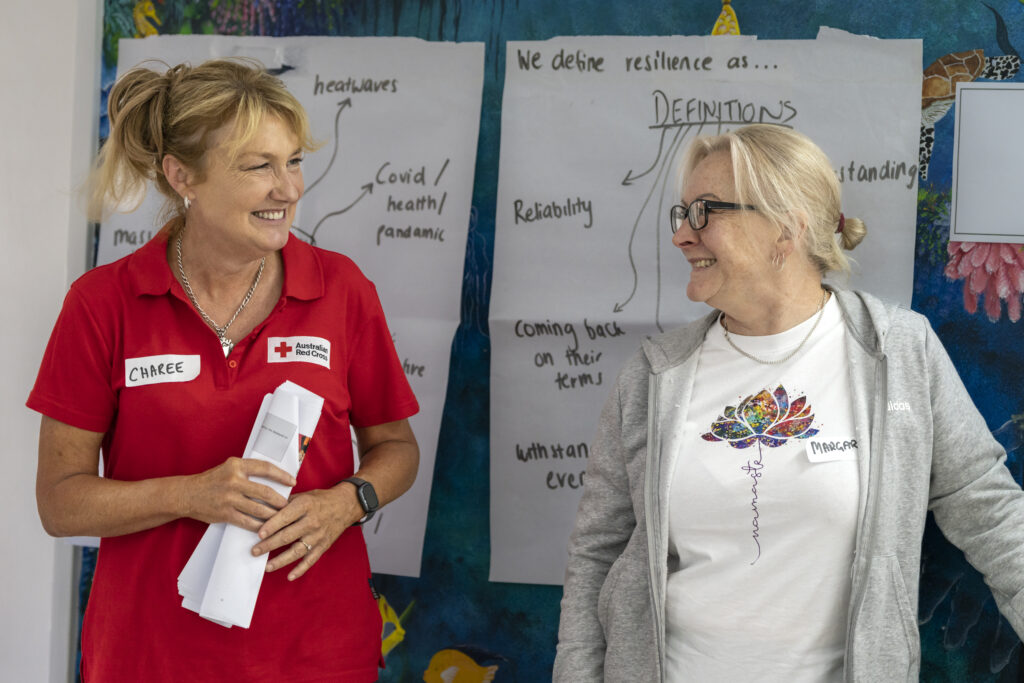 Australian Red Cross  Senior Emergency Services Officer Charee Aspinall faciltates a Redi Communities workshop at Doonside neighbourhood centre in Western Sydney.