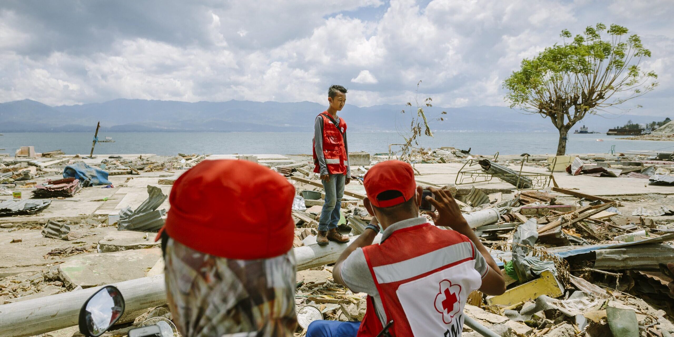 Relief efforts after earthquake and tsunami in Indonesia