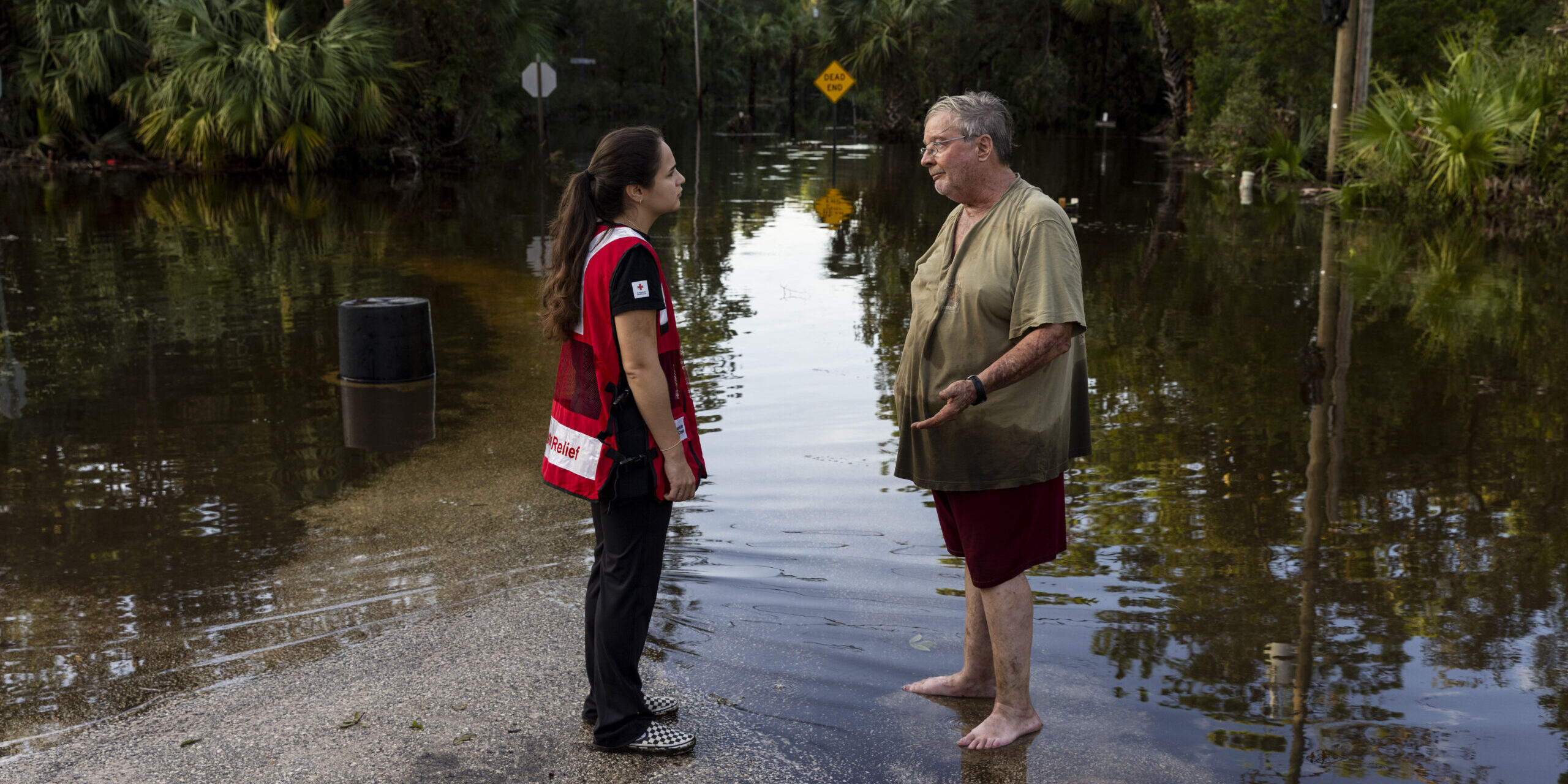 Shane Padgett’s home in Steinhatchee, Florida, was completely flooded by the storm surge caused by Hurricane Idalia. This is the fifth major hurricane Shane has lived through and the most home damage he’s ever experienced. 💔 As a result of the climate crisis, hurricanes are becoming more intense and more destructive with increased rainfall and higher storm surges.

400+ Red Crossers from the American Red Cross like Dariana are on the ground providing comfort, support and relief to people affected by Hurricane Idalia.